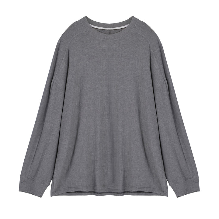 Casual long-sleeve t-shirt for women with an innovative cut and fine texture Lune London