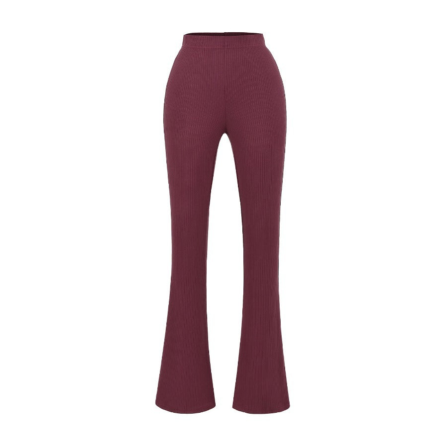 Elegant flared pants for women in high-quality elastic stretch material with high waist Lune London