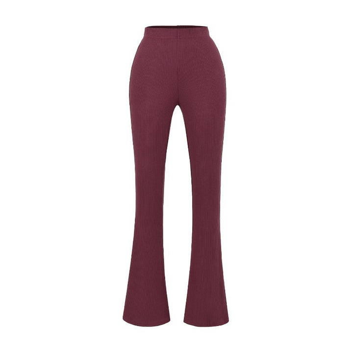 Elegant flared pants for women in high-quality elastic stretch material with high waist Lune London