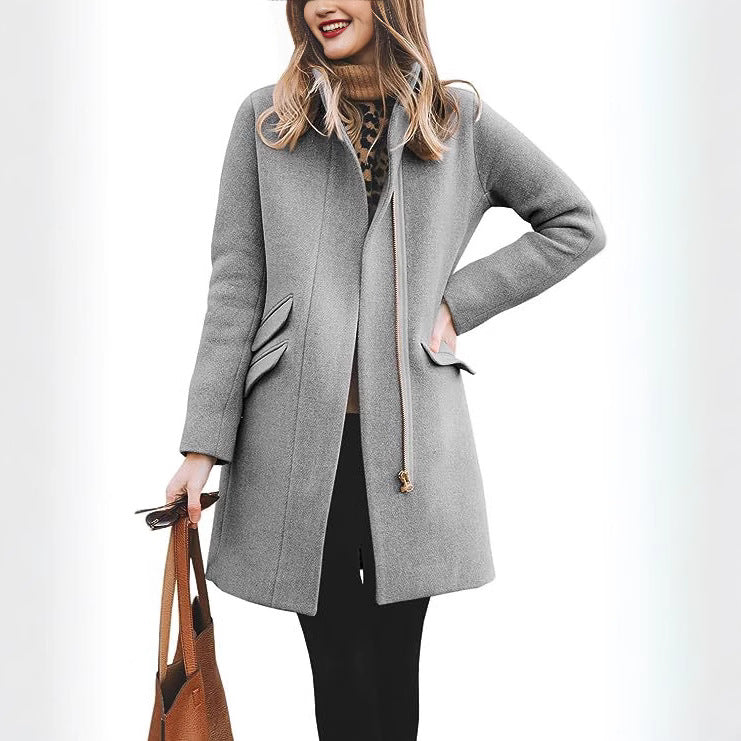 Lune London Women's Wool Asymmetrical Coat
