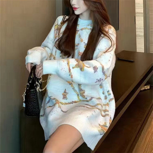 Pull tricoté à la mode pour femmes avec motif créatif Chic & Stil