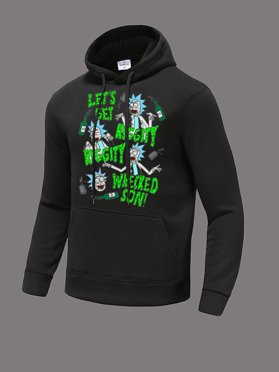 Men's Hoodie with Original Graphic Design Lune London