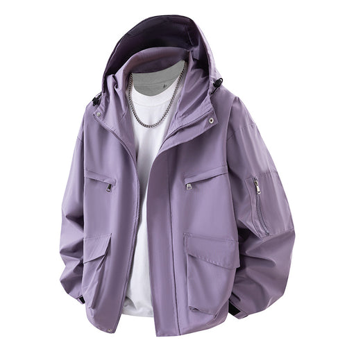 Practical outdoor jacket for men with multiple pockets Amarae