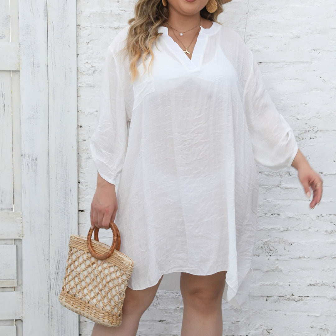 Women Lightweight Chic Beach Tunic Dress