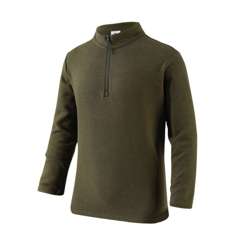 Men's leisure sweater with high collar and zipper Lune London