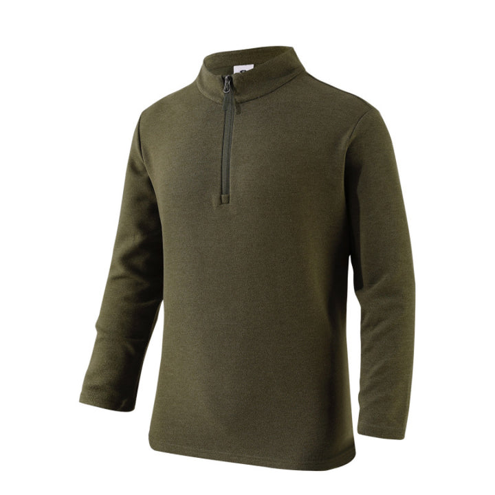 Men's leisure sweater with high collar and zipper Lune London