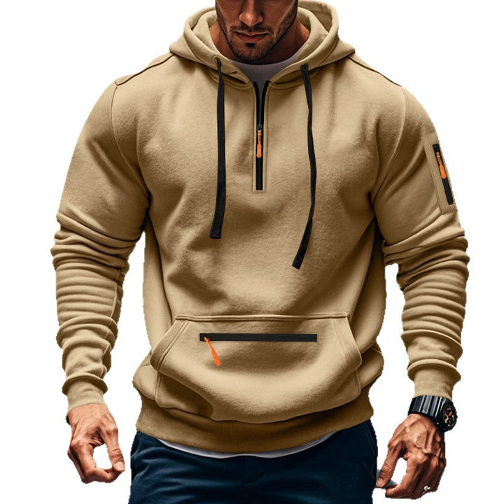 Sporty zip hoodie for men with practical pockets Lune London
