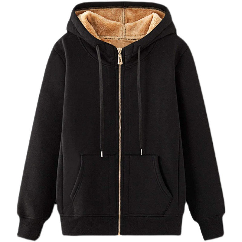 Women's hooded jacket with plush lining and practical pockets Lune Londonl