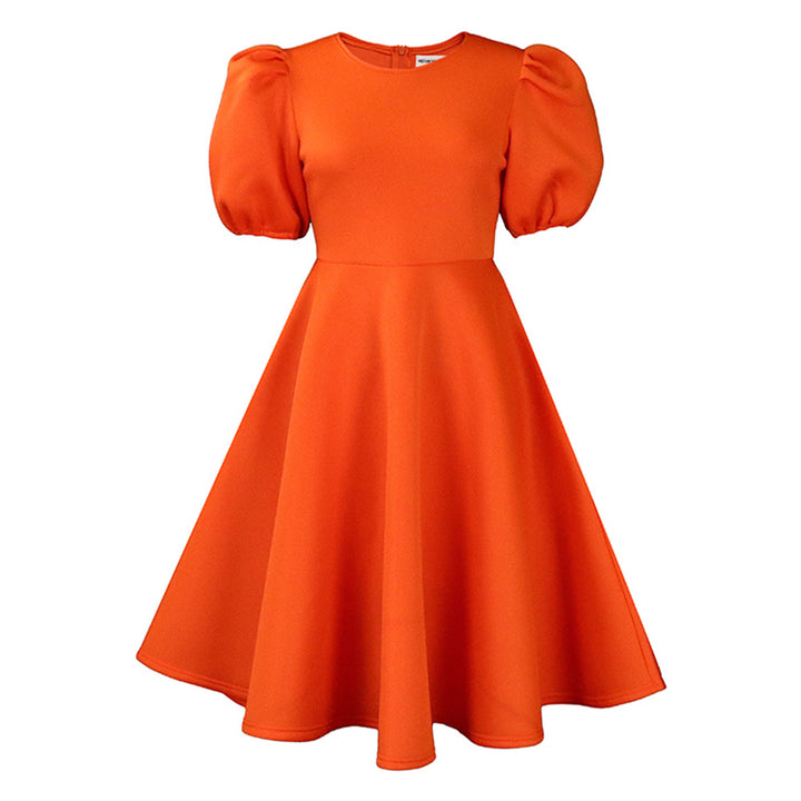 Skater dress for women with voluminous sleeves and a flared skirt Lune London