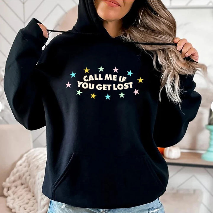 Sweat à capuche pour femme avec imprimé créatif et coupe décontractée Chic & Stil