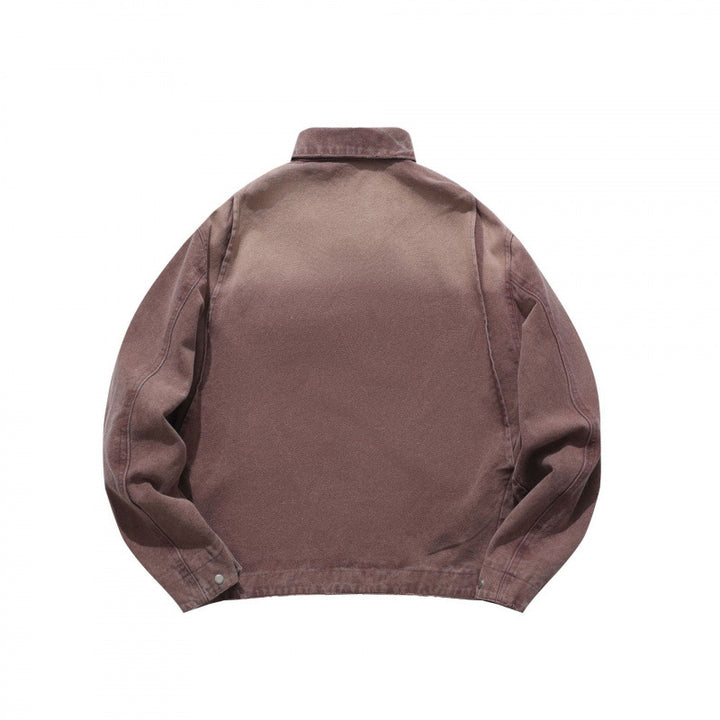 Men's Casual Worker Jacket made of soft canvas with zipper Amarae