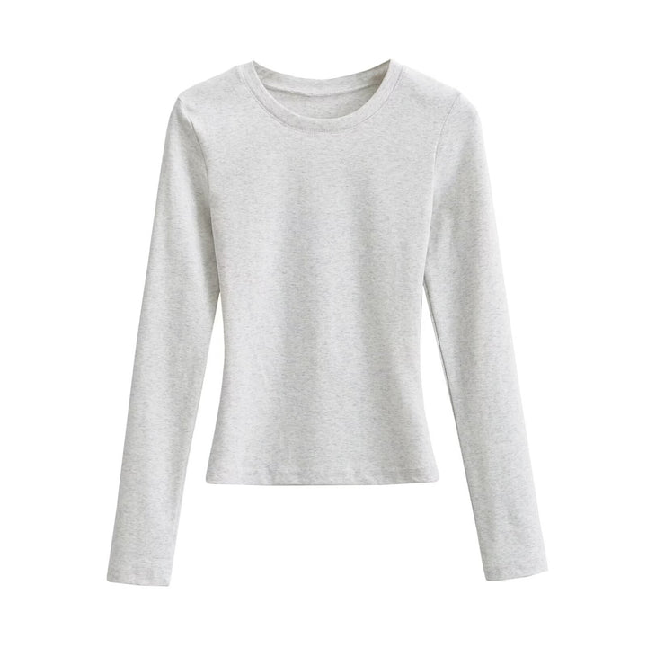 Women Long Sleeve T-shirt in Soft Cotton Blend Lune London