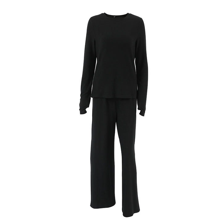 Lune London Women's Short Sweater Set and Wide Pants