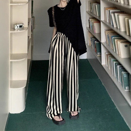Amarae Loose Striped Pants for Ladies