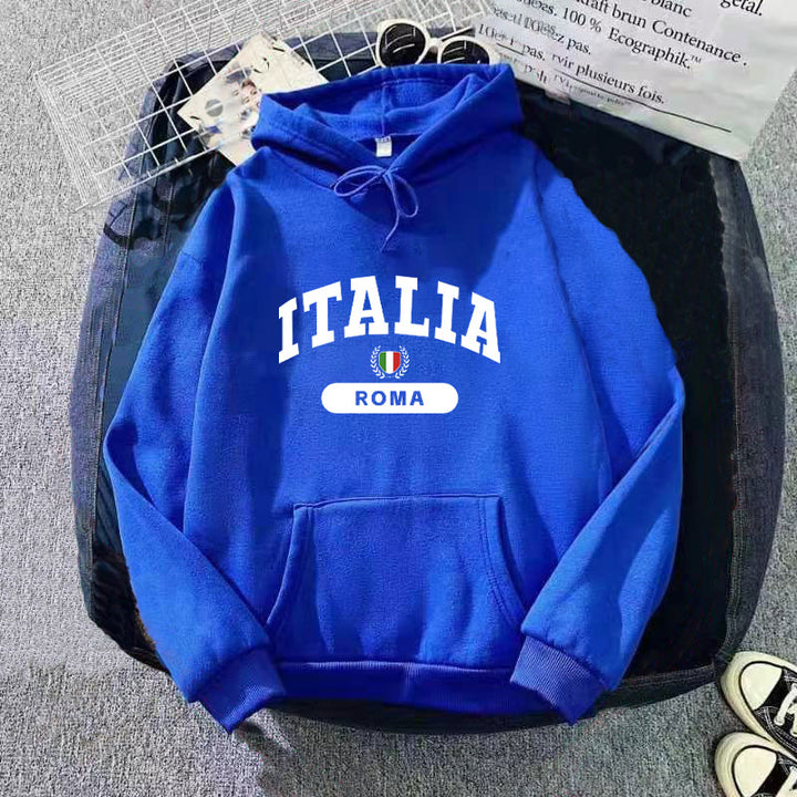 Ladies hoodie with Italy print Chic & Stil