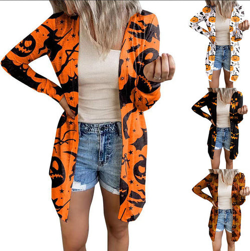 Long sleeve blouse for women with animal print and button closure Amarae