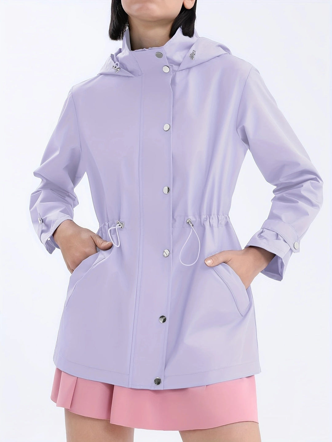 Veste de transition pour femme avec cordon de taille ajustable et poches pratiques Chic & Stil