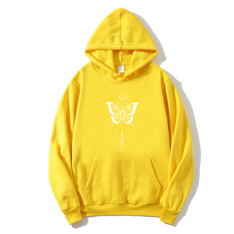 Women's hoodie with stylish butterfly motif Chic & Stil