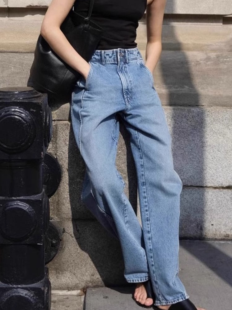 Jeans Mom Taille Haute Femme Chic & Stil