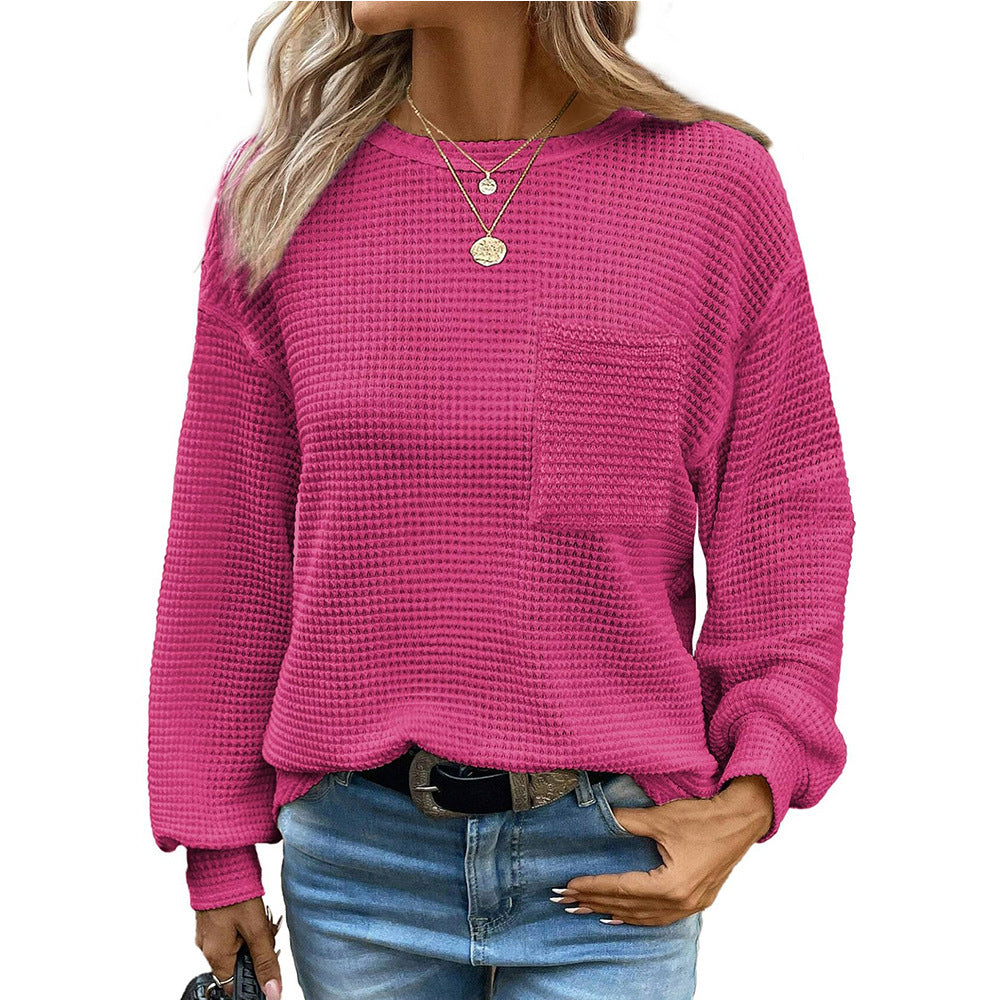 Casual sweatshirt for women with structure and chest pocket Lune London
