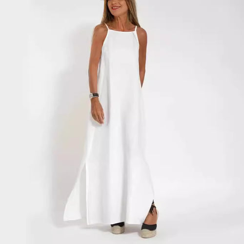 Maxi dress for ladies with an elegant cut and fine straps Amarae