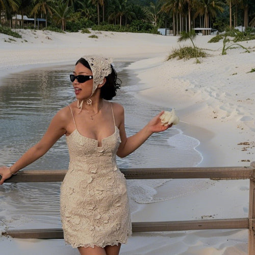 Lace summer dress for women with a delicate strap design Amarae