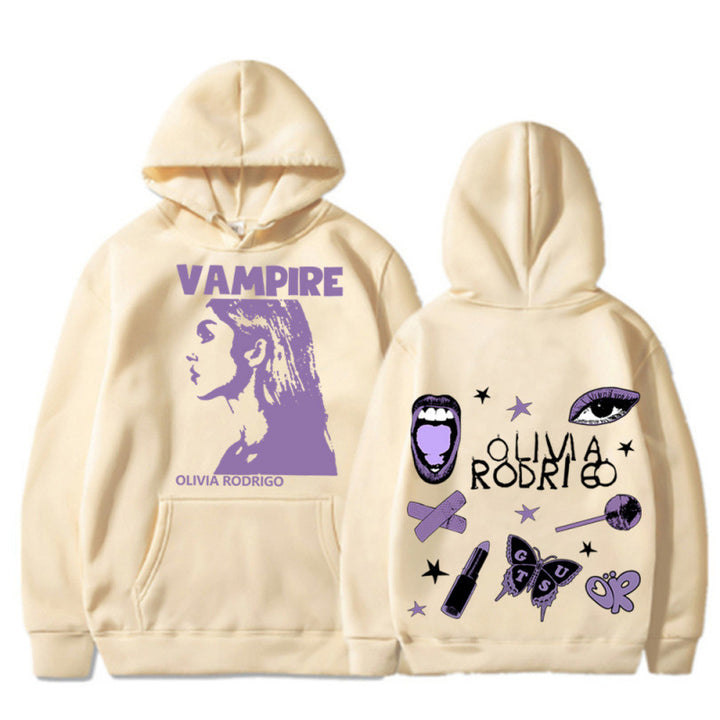 Women's hoodie with artistic vampire print and oversized fit Lune London