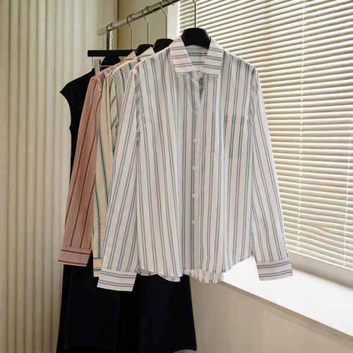 Chemisier Rayé Surdimensionné pour Femme Chic & Stil