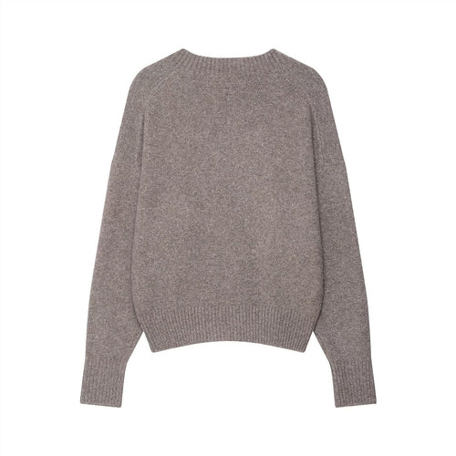 Ladies Cozy V Neck Sweater in high quality merino wool Amarae