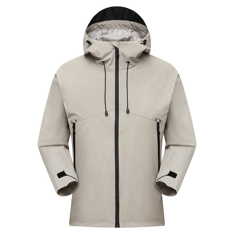 Men's Waterproof High-Visibility Shell Parka with Breathable Membrane, Adjustable Hood and Ventilation Amarae
