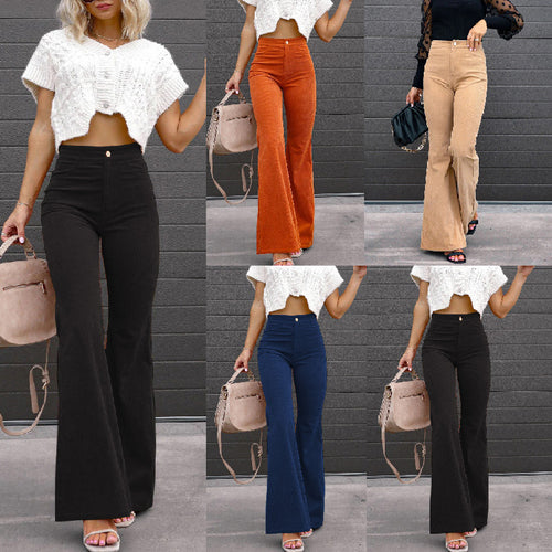 Flared jeans for women with high waist and fitted cut Amarae