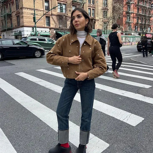 Veste courte pour femmes avec perles Chic & Stil