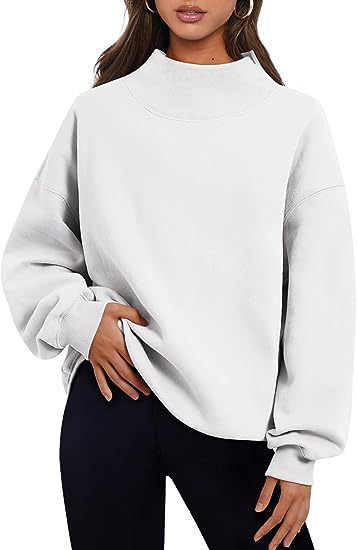 Casual pullover for ladies with high collar and wide sleeves Lune London