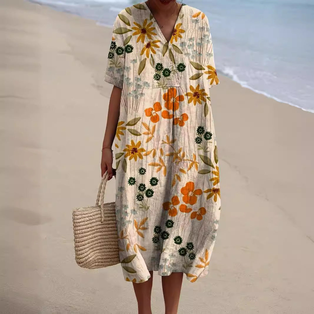 Lune London | Hannah Colorful Summer Dress with Flowers