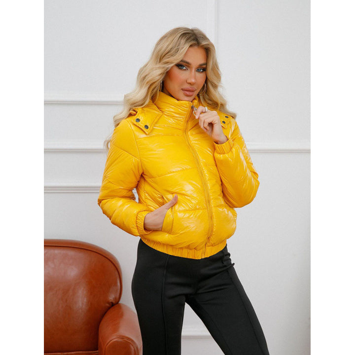Ladies winter coat shiny Amarae