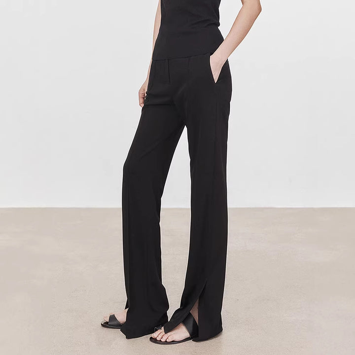 Pantalons de costume élégants pour femmes avec plis