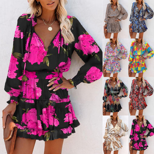 Short sleeve leisure dress for women with a playful design Amarae