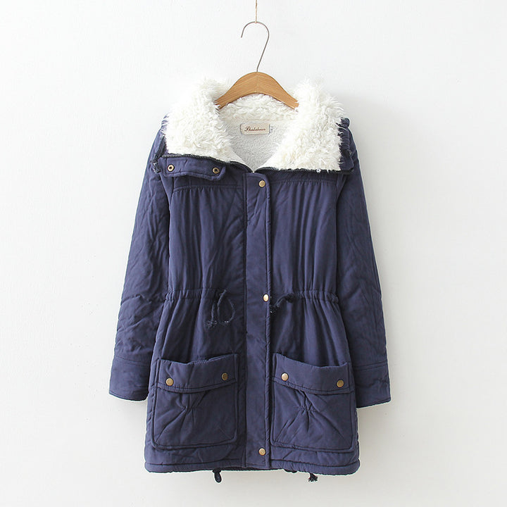 Casual quilted jacket for women with cozy lining and adjustable drawstring waist Lune London