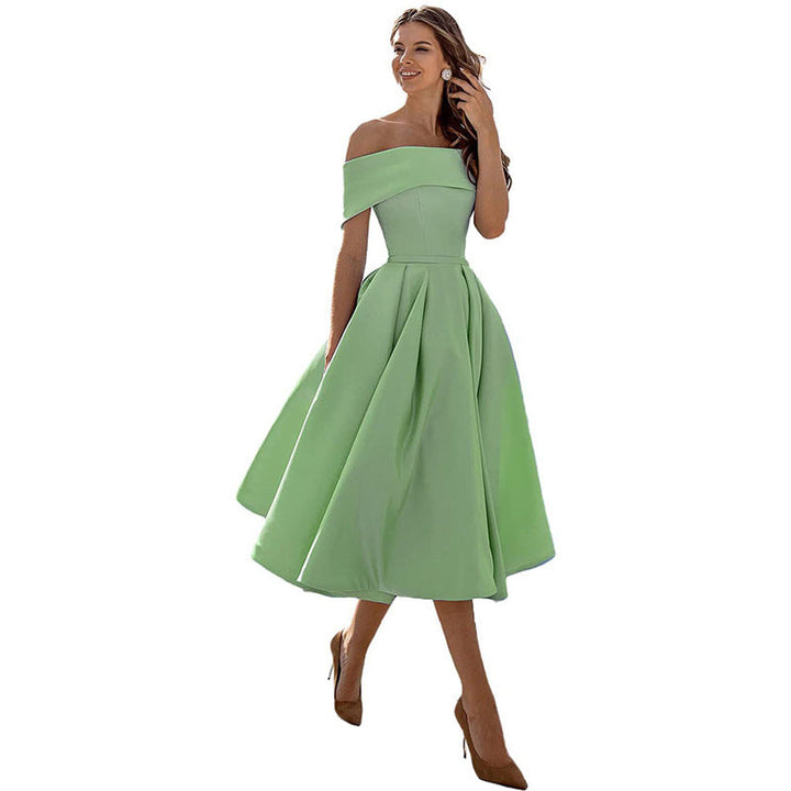 Lune London | Versatile Strapless Satin Dress for Parties