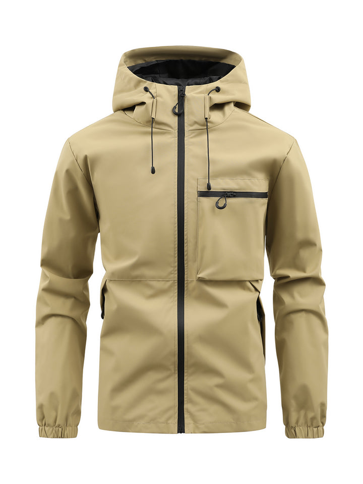 Veste de pluie respirante pour hommes avec capuche réglable Lune London
