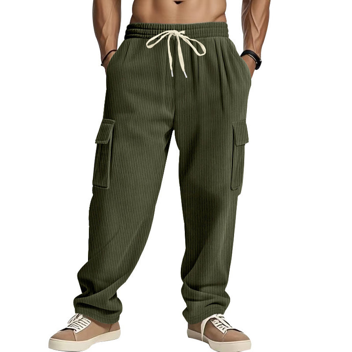 Casual corduroy pants for men with side pockets Lune London