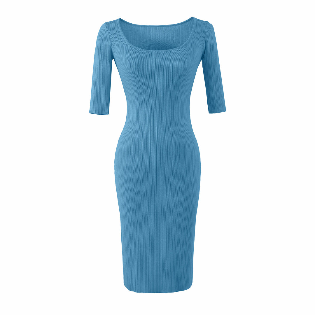 Women Figure-hugging ribbed Midi dress made of stretch knit Amarae