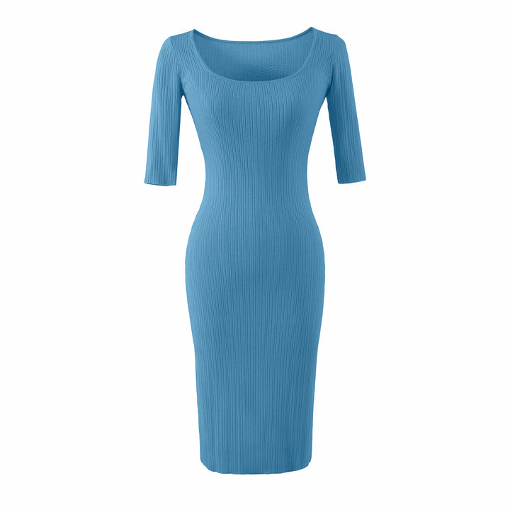 Women Figure-hugging ribbed Midi dress made of stretch knit Amarae
