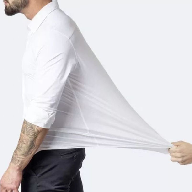 Men's long sleeve shirt with a stretchy fit and breathable fabric Lune London