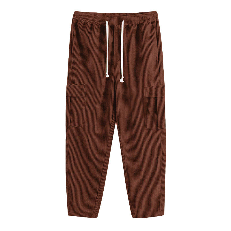 Casual cargo pants for men with elastic waist and practical pockets Lune London