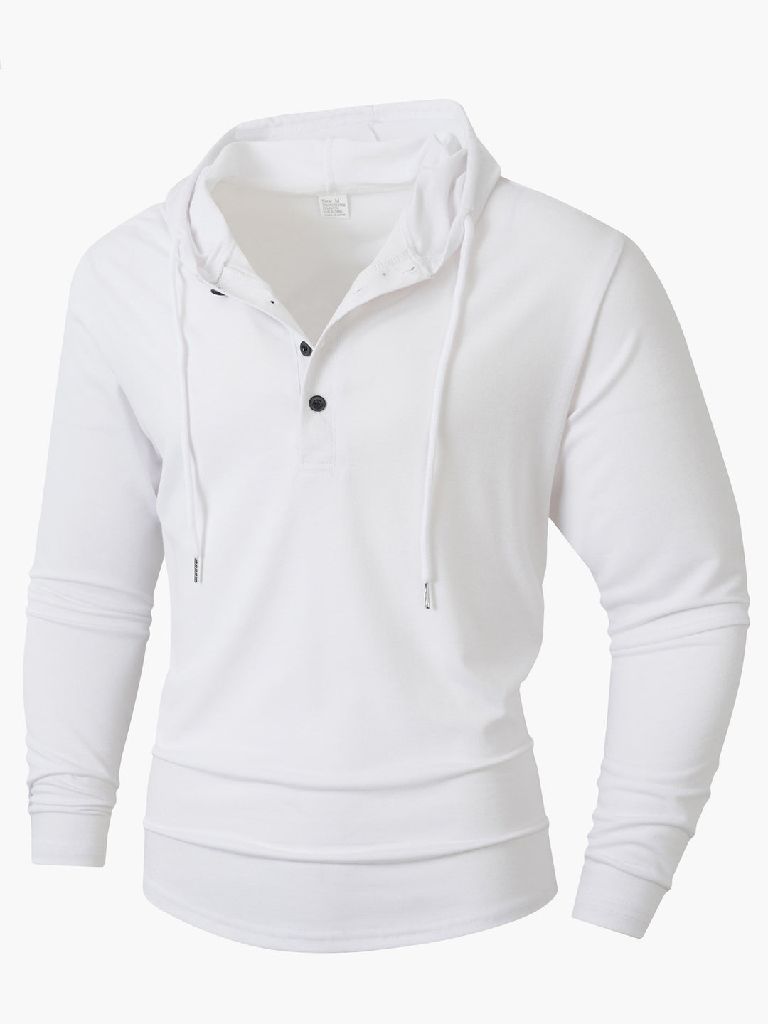 Men's hoodie with modern button closure and breathable fabric Lune London