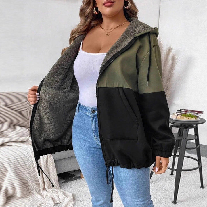 Veste de transition décontractée pour femmes avec polaire à double épaisseur et ourlet réglable Chic & Stil