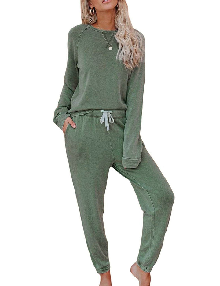 Ensemble de détente confortable pour femme avec un sweat-shirt surdimensionné élégant et des pantalons relaxants Chic & Stil
