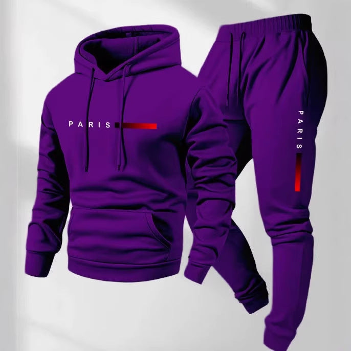 Women’s hoodie and jogging pants set with modern Paris design Chic & Stil