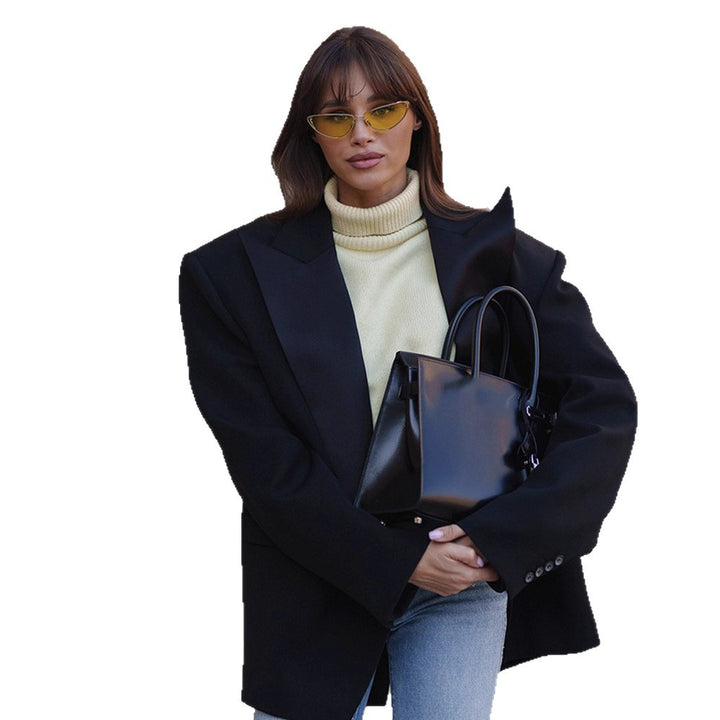 Women's Compact Structured Handbag with Double Handle and Minimalist Design Amarae